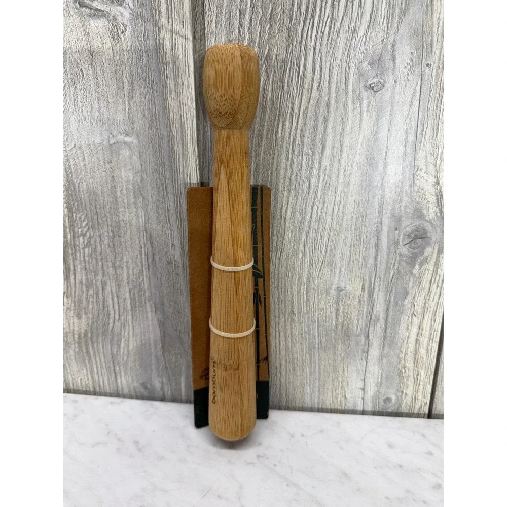 Bambum Regato Bamboo Garlic Squeezer Muddler 26cm Natural Wood Kitchen Tool NEW